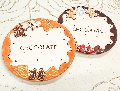 Piatto Porta Torta Chocolate - Sconti per Fioristi e Aziende - Dm. 28 cm. In ceramica