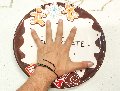 Piatto Porta Torta Chocolate - Sconti per Fioristi e Aziende - Dm. 28 cm. In ceramica