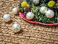 Palline in vetro dm. 4 - Sconto per Fioristi e Aziende - x 12 Argento