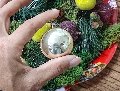 Palline in vetro dm. 4 - Sconto per Fioristi e Aziende - x 12 Argento