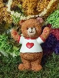 Orsetti Teddy Love x 3  - Sconti per Fioristi e Aziende - H 10 in ceramica