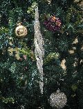 Pendente spirale in vetro  - Sconto per Fioristi e Aziende  - Decoro di Natale H 40 argentato
