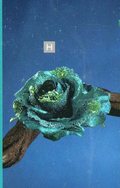Rosa artificiale in Velluto Turchese con strass e clip - Sconti per Fioristi e Aziende