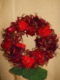 Coroncina Rose rosse in Polifoam - Sconti per Fioristi e Aziende