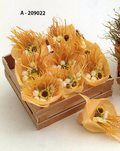 Mazzolini fioriti x 9 in cassetta legno in 2 colori - Sconti per Fioristi e Aziende