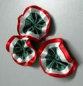 Coccarda tricolore con spilla per commemorazioni - Sconti per Fioristi e Aziende - Diametro cm. 8