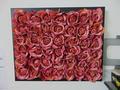 Quadro roseto  cm. 55 x 45 con 48 rose