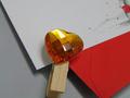Mollette cuore sfaccettato - Sconti per Fioristi e Aziende - x 10  In 6 colori
