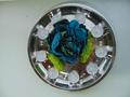 Tea light x 9 glitterati argento - Sconti per Fioristi e Aziende - H 1,5 dm.. 3,7