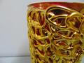 Vaso oro H 20 dm 10 interno vetrififcato rosso - Sconti per Fioristi e Aziende