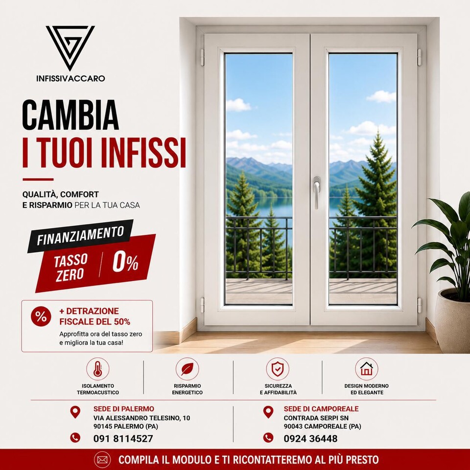 Copia di Copia di Sostituisci i tuoi infissi a tasso zero