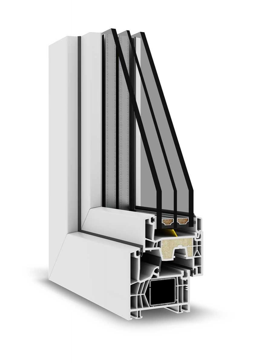 Finestra 2 ante Simmetrica/ Lumen Energy 1.0/ Pvc