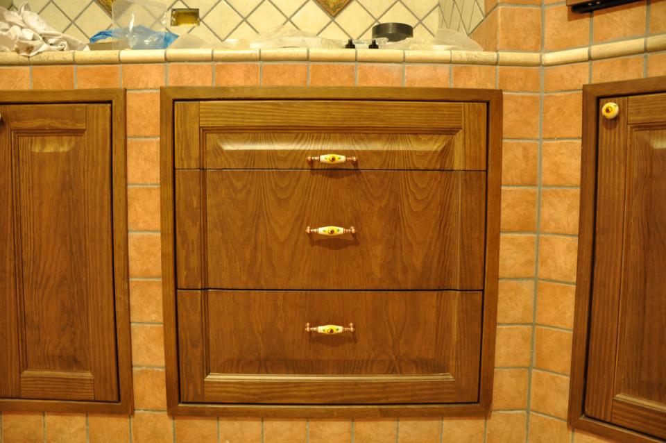 Cucina  muratura  massello