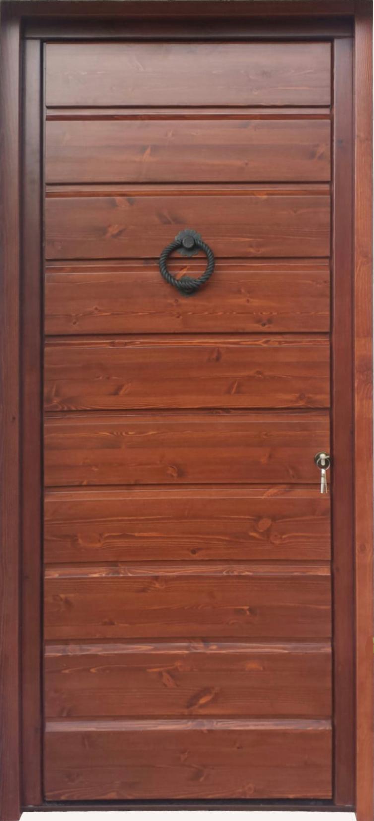 Portone in massello Legno  Doghe orizzontali