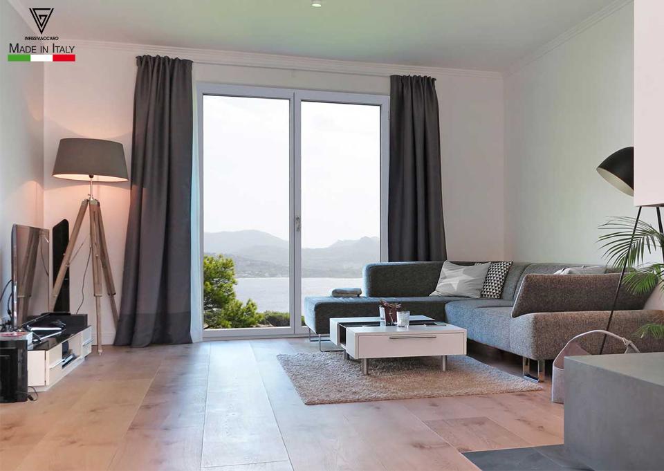 Portafinestra 2 ante Asimmetrica/ New Termic Evo2 Energy 1.0/ Alluminio