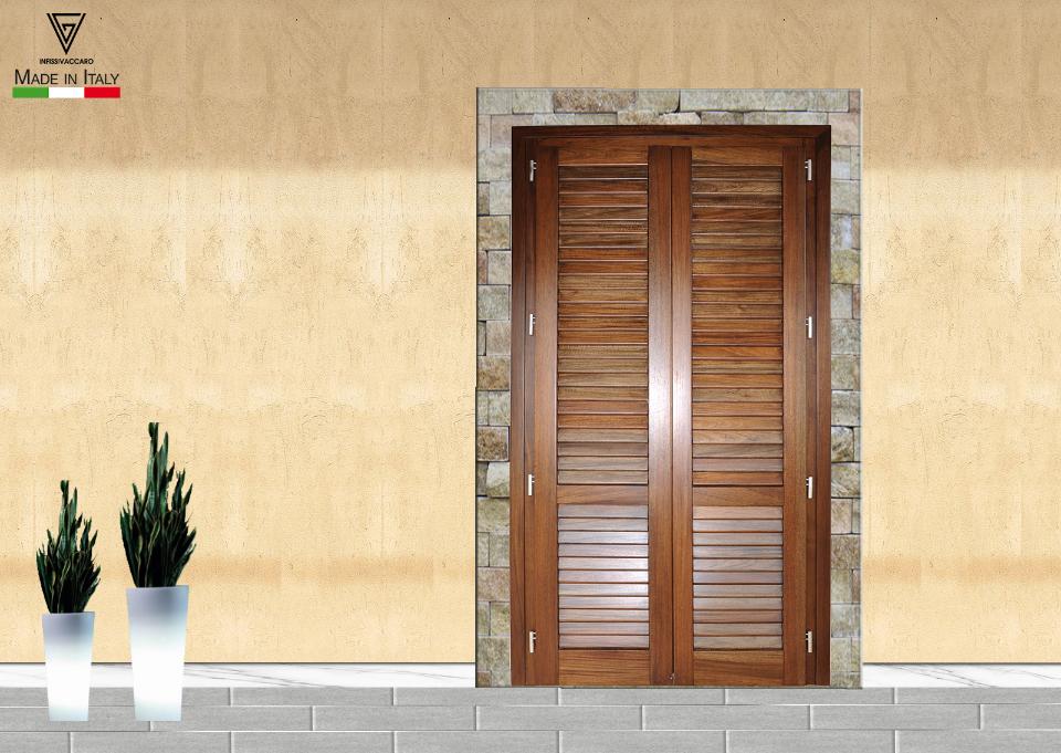 Infissi in Legno  PERSIANA  Modello  B2 P