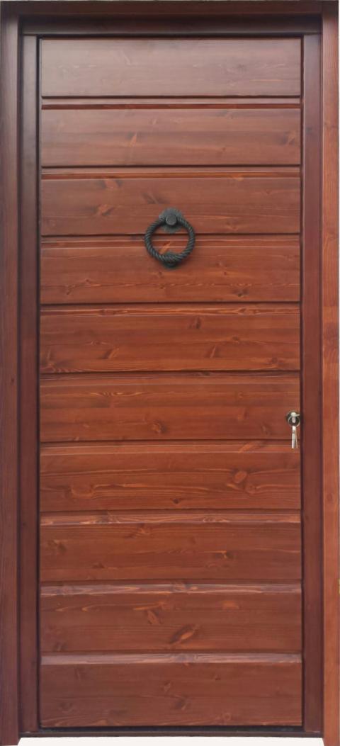 Portone in massello Legno  Doghe orizzontali