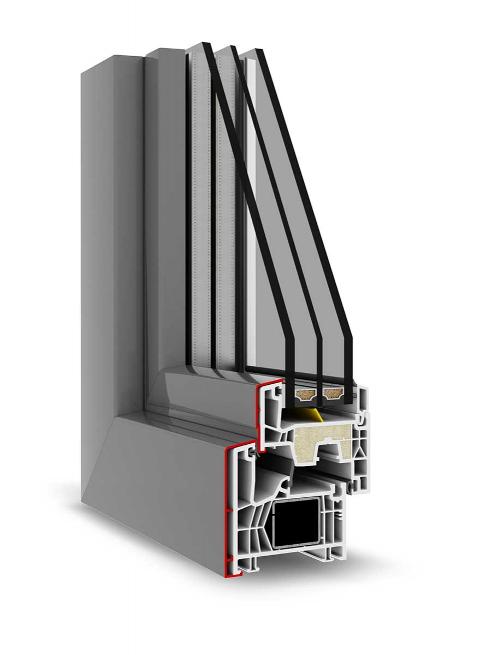 Finestra 2 ante/ LumenK Energy 1.0/ Pvc-Alluminio
