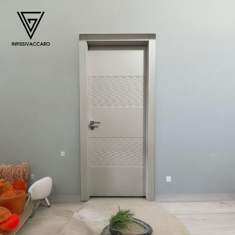 Porta pantografata Infissi Vaccaro art. 4 Fasce 3D