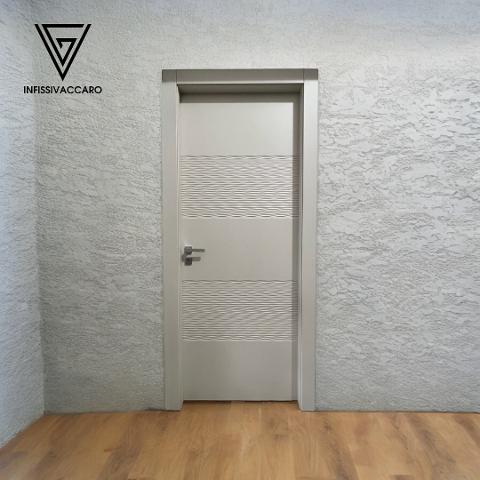 Porta pantografata Infissi Vaccaro art. 4 Fasce 3D