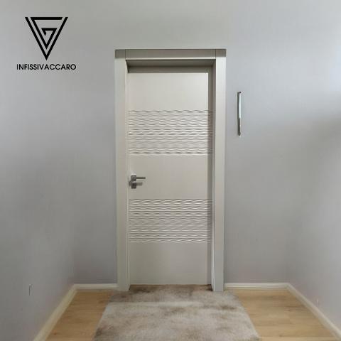 Porta pantografata Infissi Vaccaro art. 4 Fasce 3D