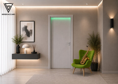 Porta incisa Art. Iseo con led