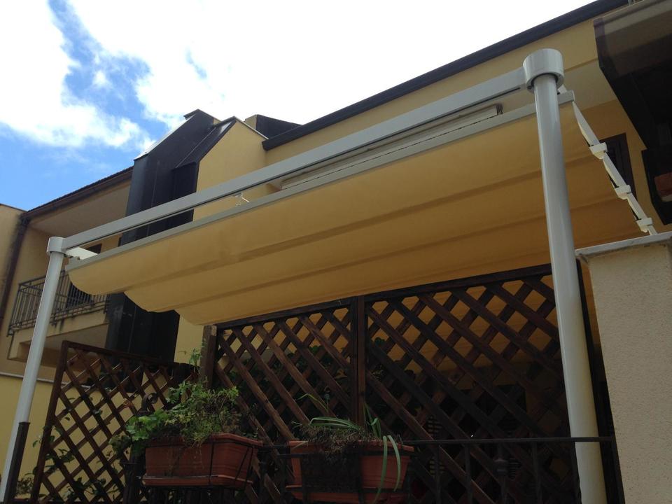 Tenda a onde e patio