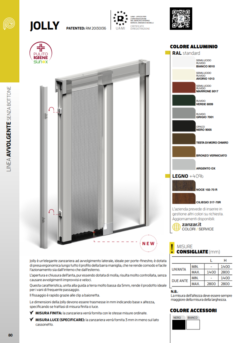zanzariera per porta senza barriera zanzar jolly