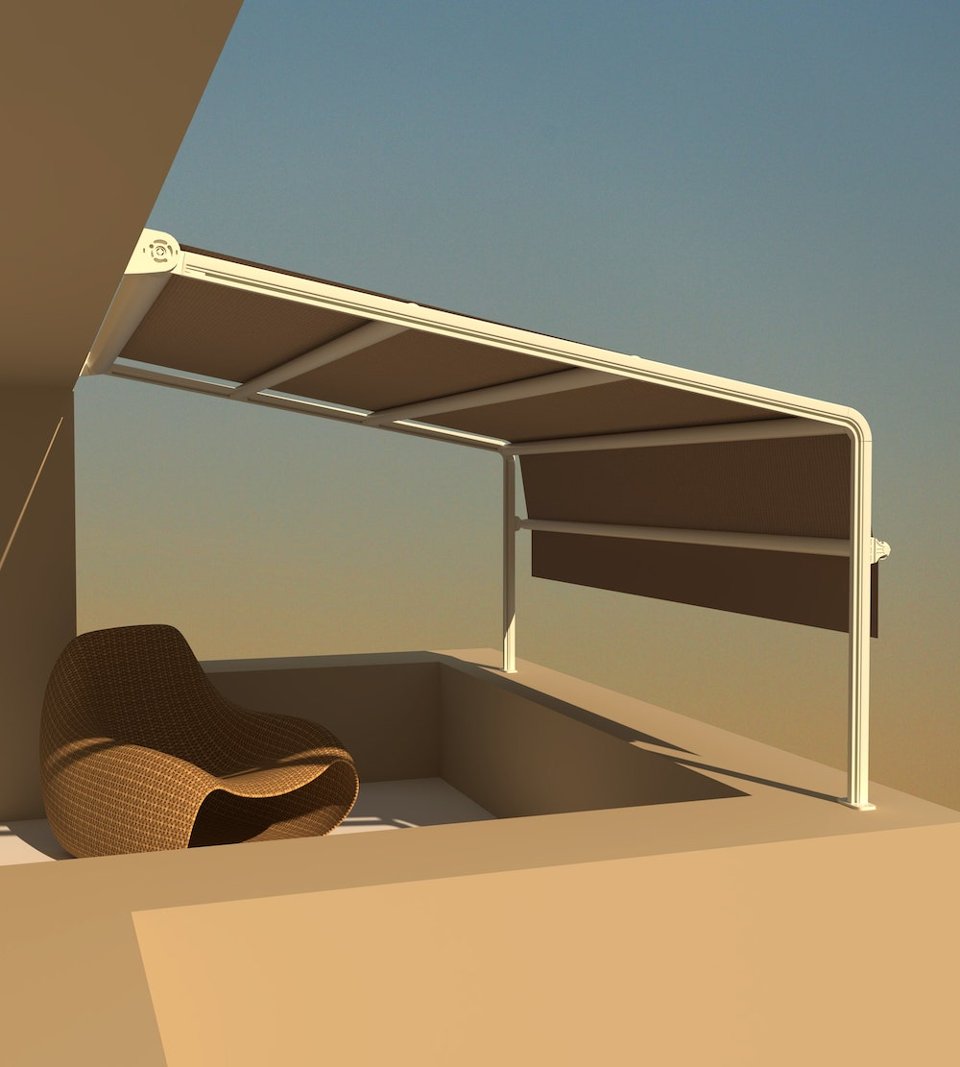 tenda a capanno attico
