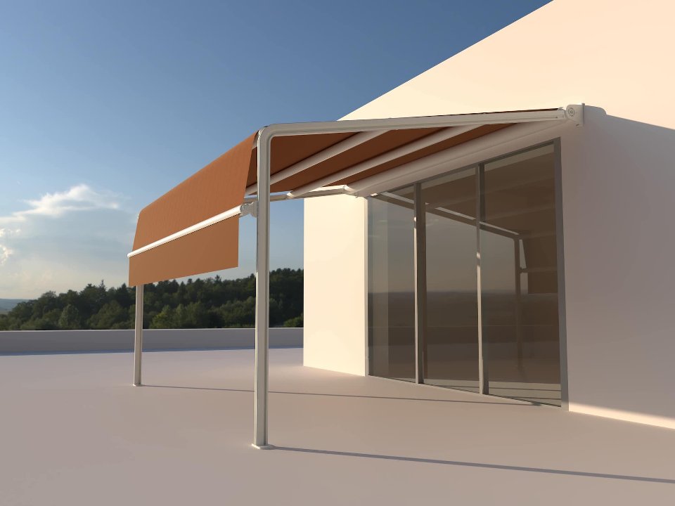 tenda a capanno attico