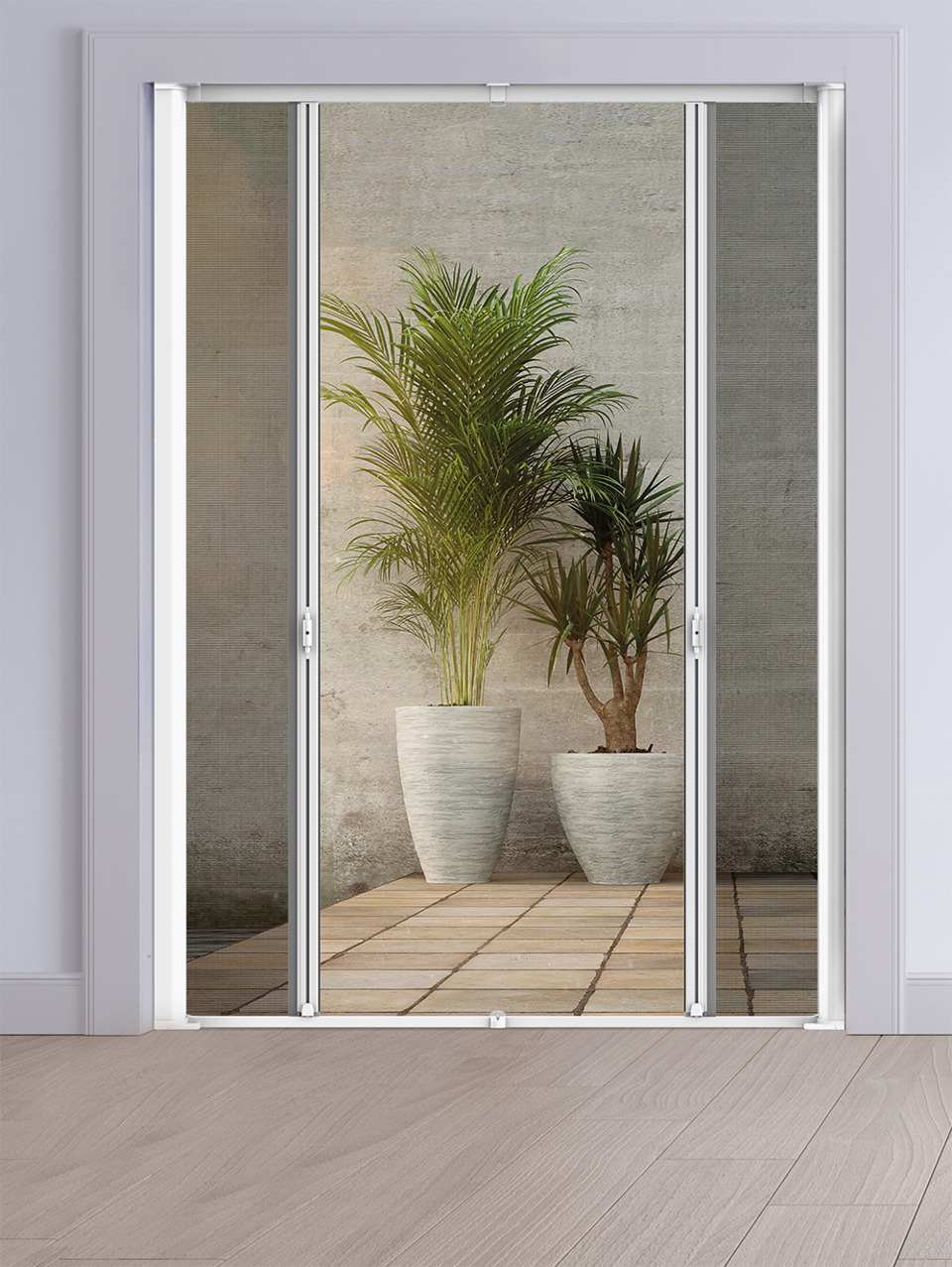 Zanzariera a Molla Laterale e Centrale Su Misura