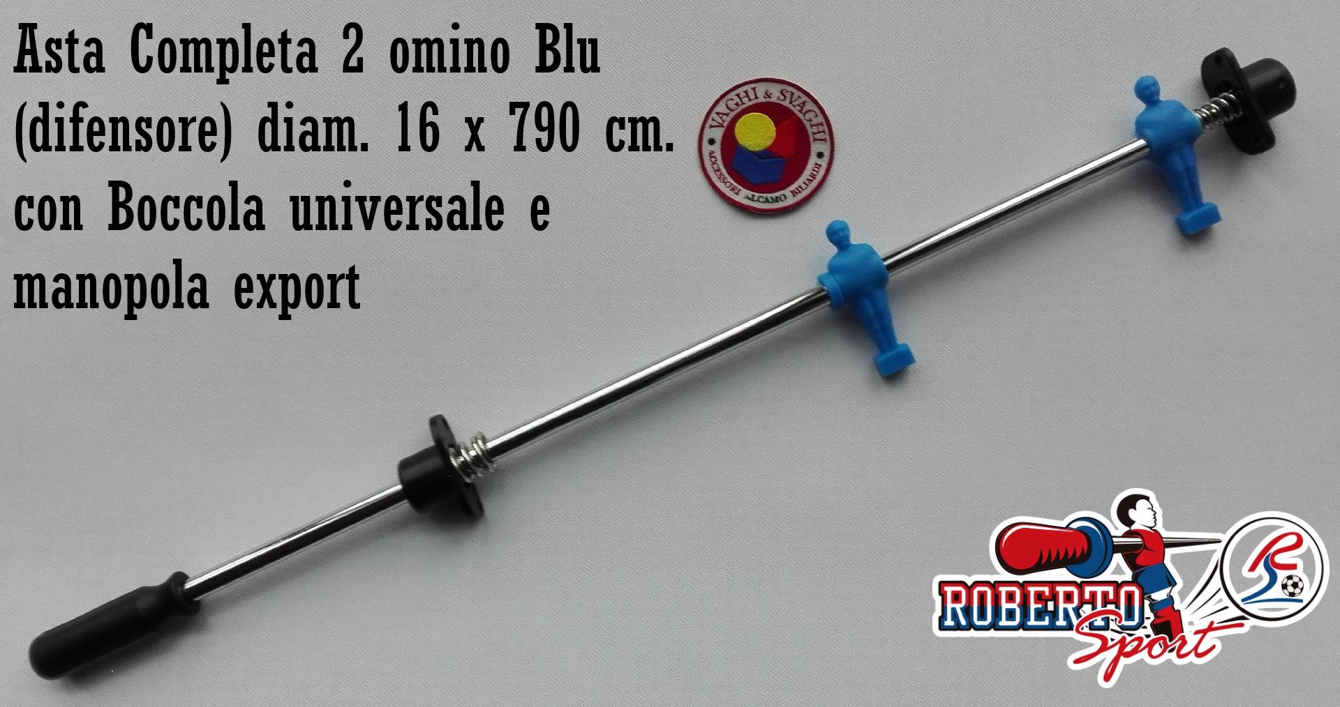SERIE ASTE COMPLETE 16 X 790 MM. ROBERTO SPORT BOCCOLA UNIVERSALE/ MAN EXPORT
