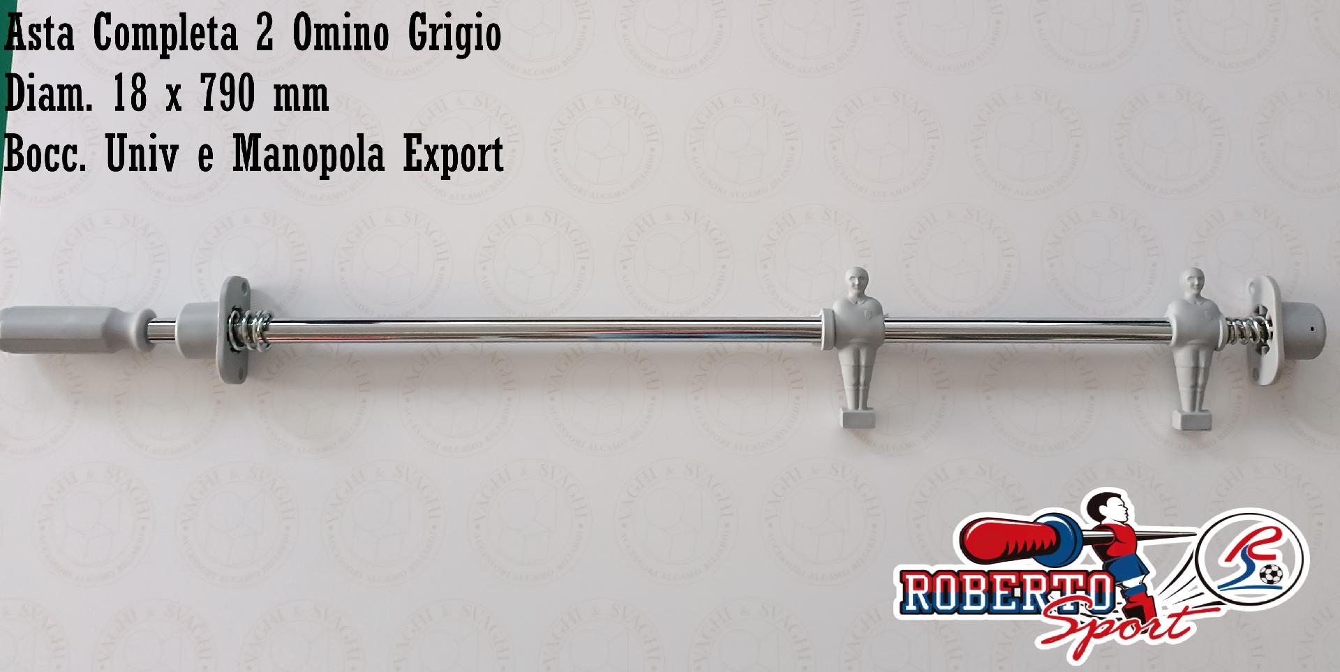 SERIE ASTE COMPLETE B/G 18 X 790  MM. ROBERTO SPORT BOCCOLA UNIV/ EXP