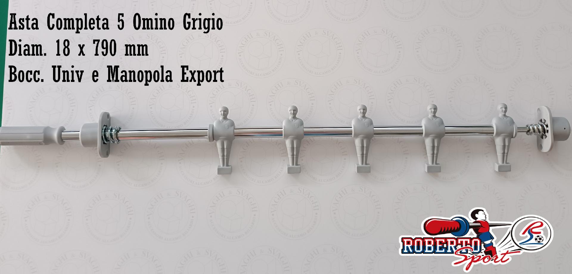 SERIE ASTE COMPLETE B/G 18 X 790  MM. ROBERTO SPORT BOCCOLA UNIV/ EXP