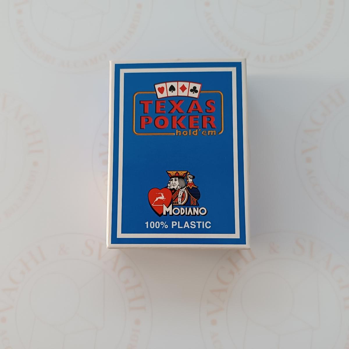 CARTE POKER MODIANO 98  DORSO BLU