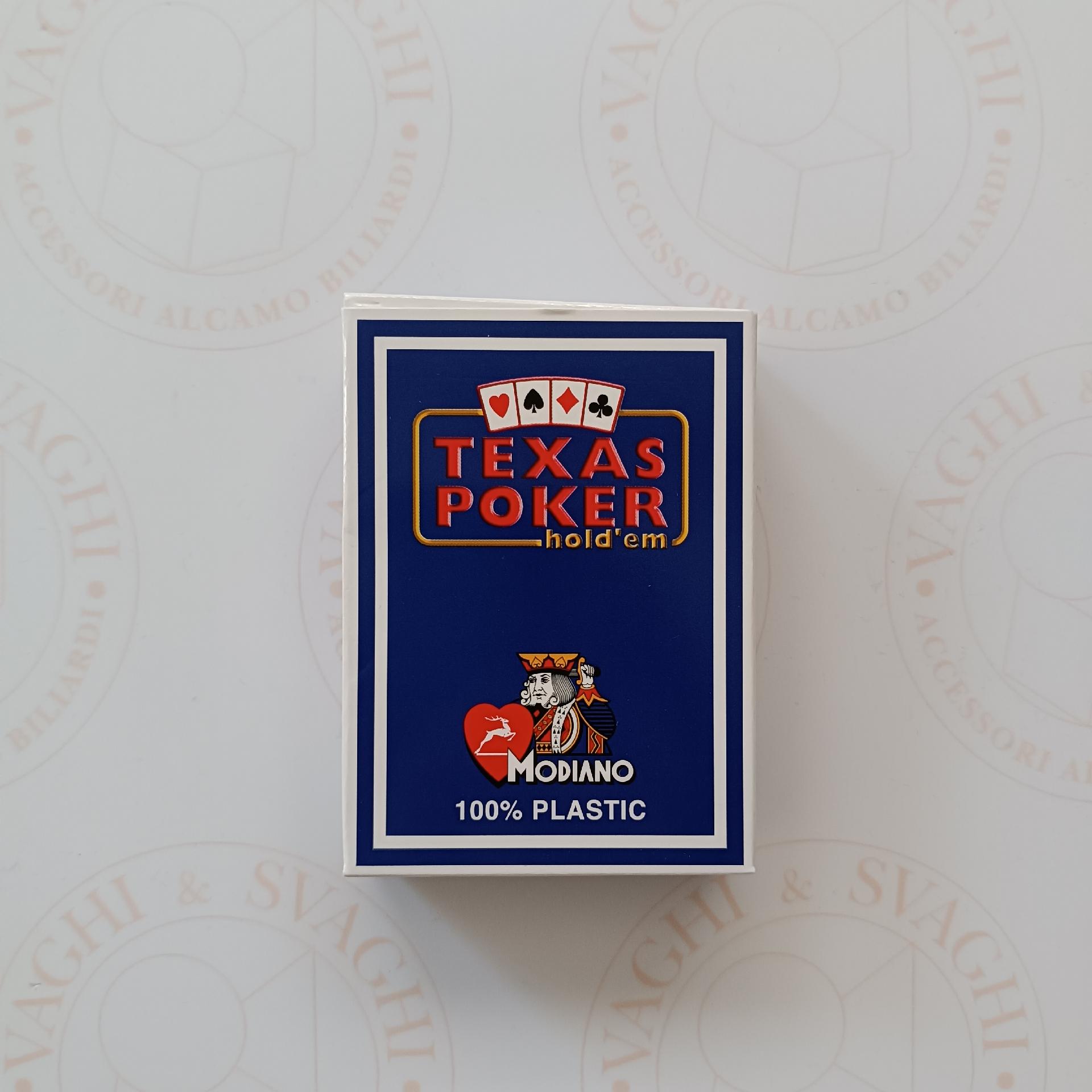CARTE POKER MODIANO 98  DORSO BLU
