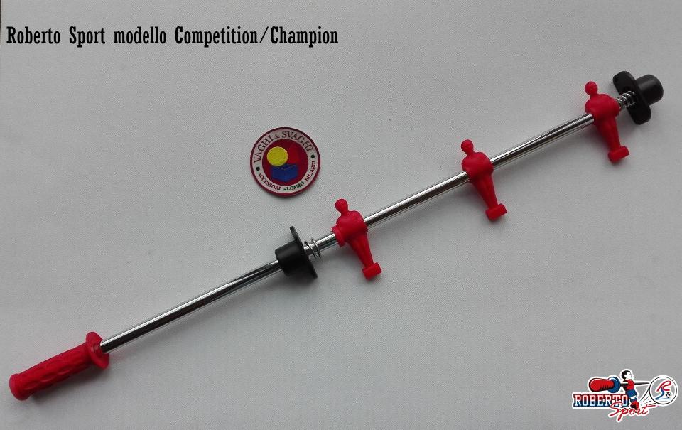 SERIE ASTE COMPLETE R/B 18 X 840 MM. ROBERTO SPORT BOCCOLA UNIVERSALE