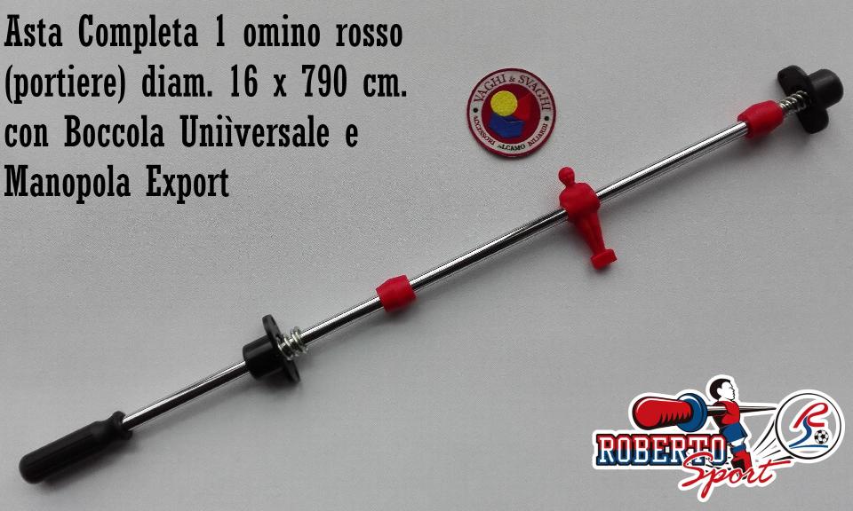 SERIE ASTE COMPLETE 16 X 790 MM ROBERTO SPORT CON BOCCOLE UNIVERSALI