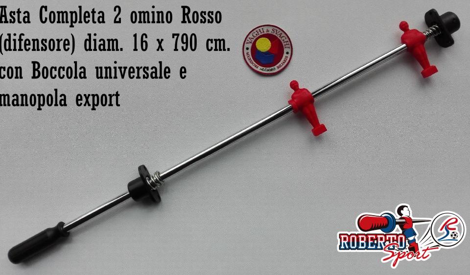 SERIE ASTE COMPLETE 16 X 790 MM ROBERTO SPORT CON BOCCOLE UNIVERSALI