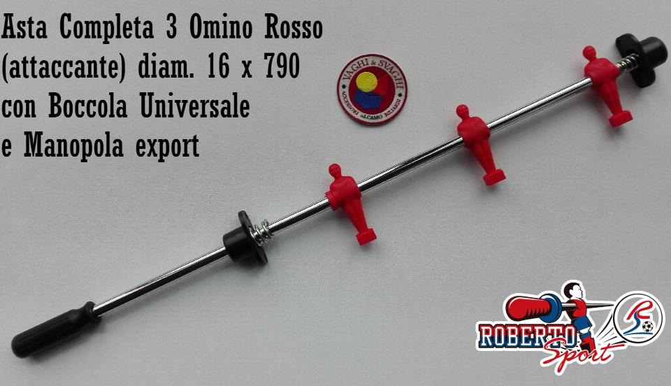 SERIE ASTE COMPLETE 16 X 790 MM. ROBERTO SPORT BOCCOLA UNIVERSALE