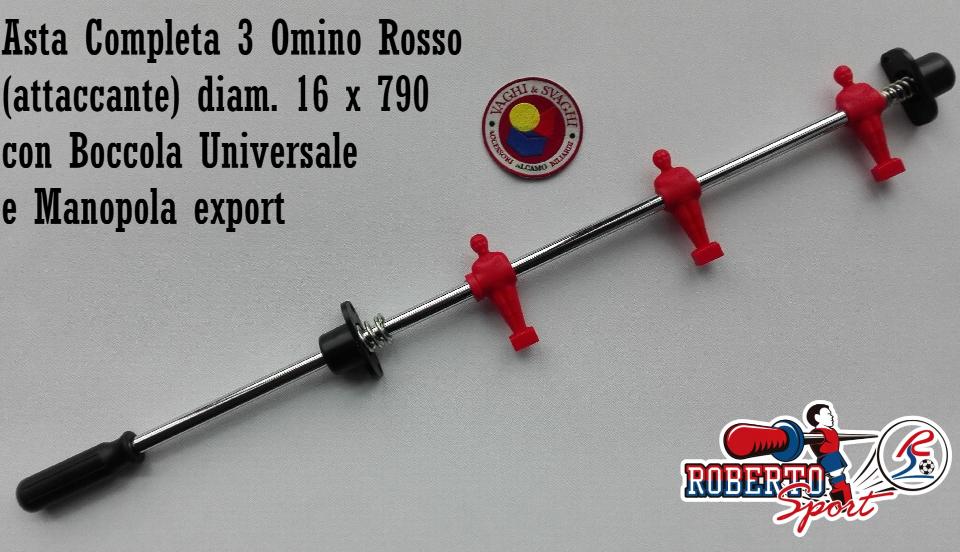 SERIE ASTE COMPLETE 16 X 790 MM ROBERTO SPORT CON BOCCOLE UNIVERSALI