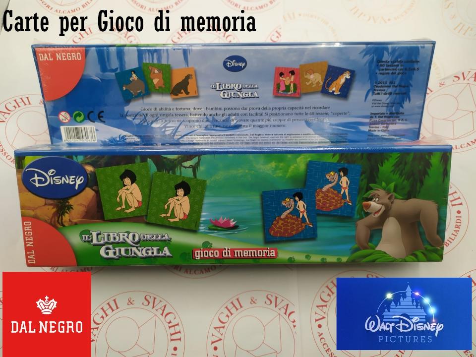 CARTE PER GIOCO DI MEMORIA DAL NEGRO DISNEY