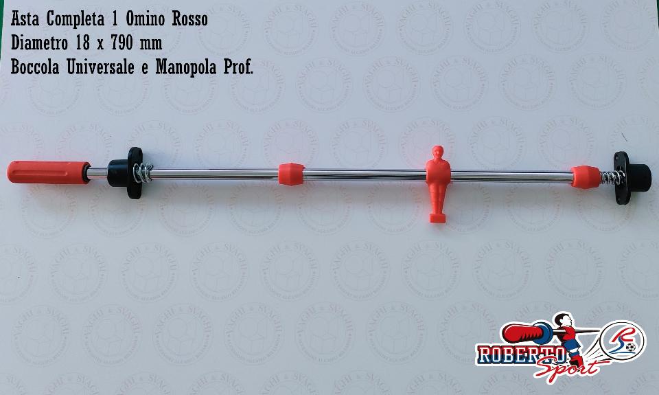 SERIE ASTE COMPLETE R/B 18 X 790 MM. ROBERTO SPORT BOCCOLA UNIV/PROF