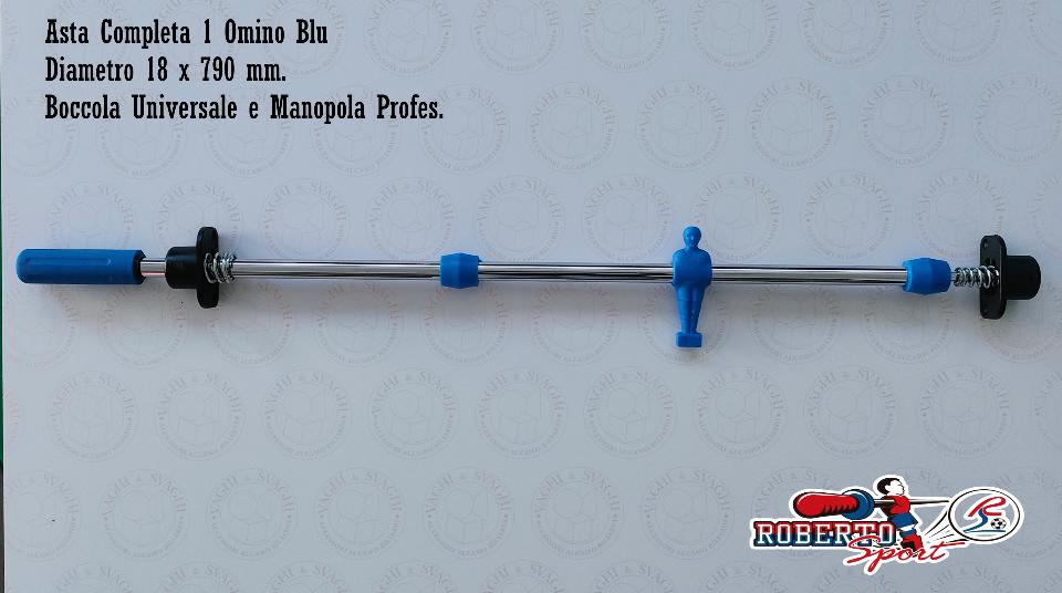 SERIE ASTE COMPLETE R/B 18 X 790 MM. ROBERTO SPORT BOCCOLA UNIV/PROF