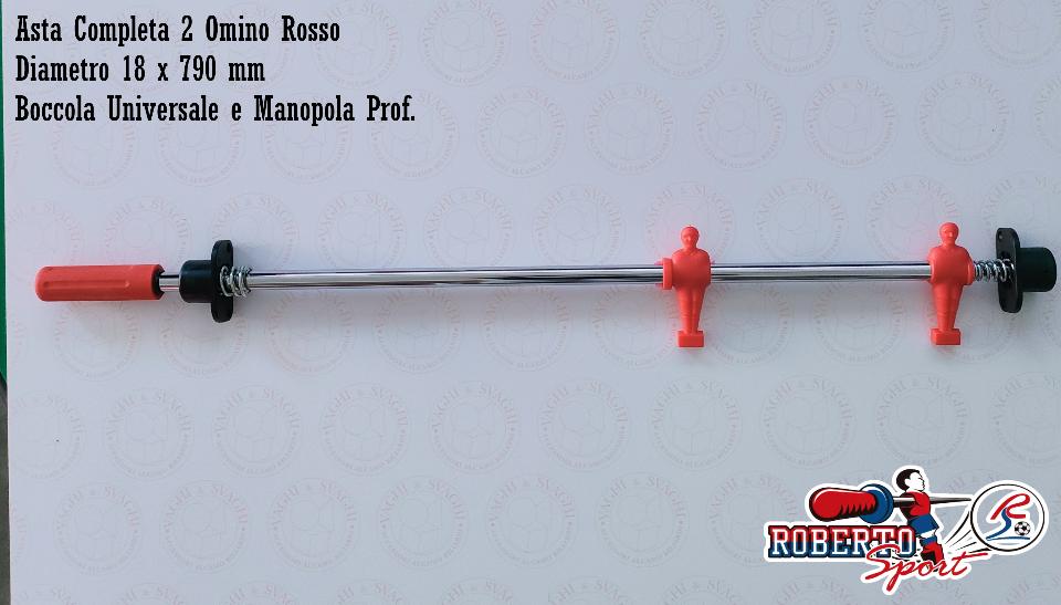 SERIE ASTE COMPLETE R/B 18 X 790 MM. ROBERTO SPORT BOCCOLA UNIV/PROF