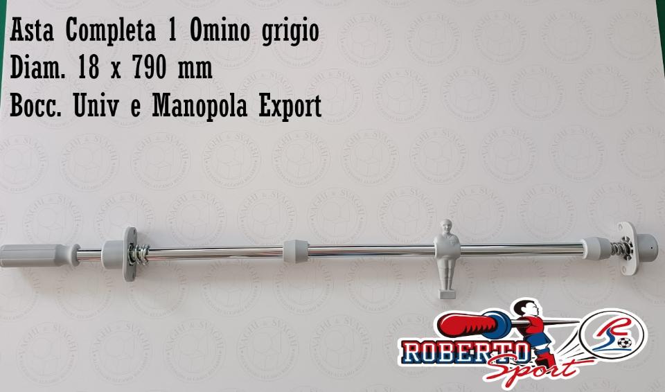 SERIE ASTE COMPLETE B/G 18 X 790  MM. ROBERTO SPORT BOCCOLA UNIV/ EXP