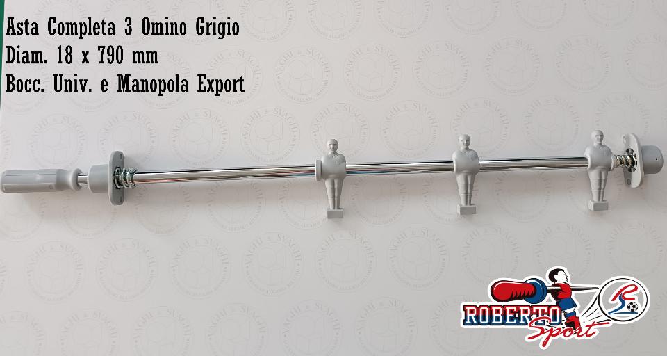 SERIE ASTE COMPLETE B/G 18 X 790  MM. ROBERTO SPORT BOCCOLA UNIV/ EXP