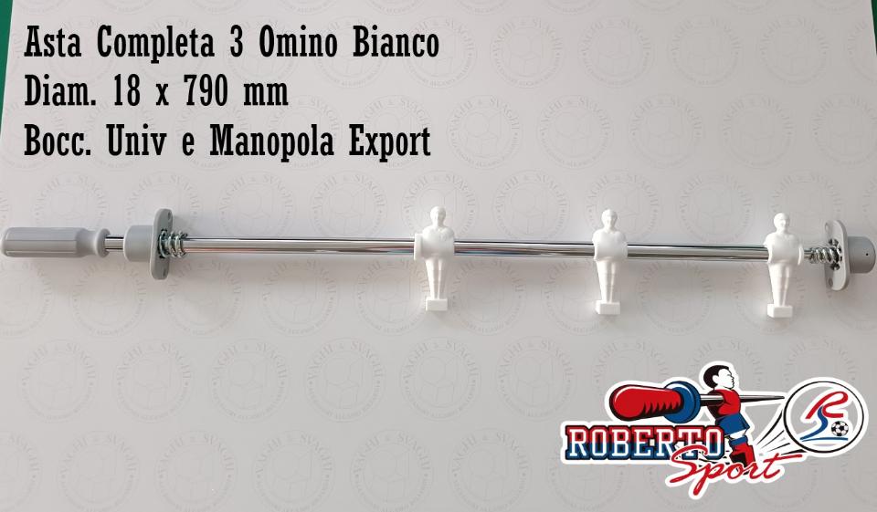 SERIE ASTE COMPLETE B/G 18 X 790  MM. ROBERTO SPORT BOCCOLA UNIV/ EXP