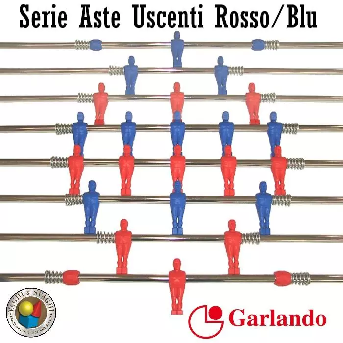 SERIE ASTE USCENTI GARLANDO ROSSO/BLU