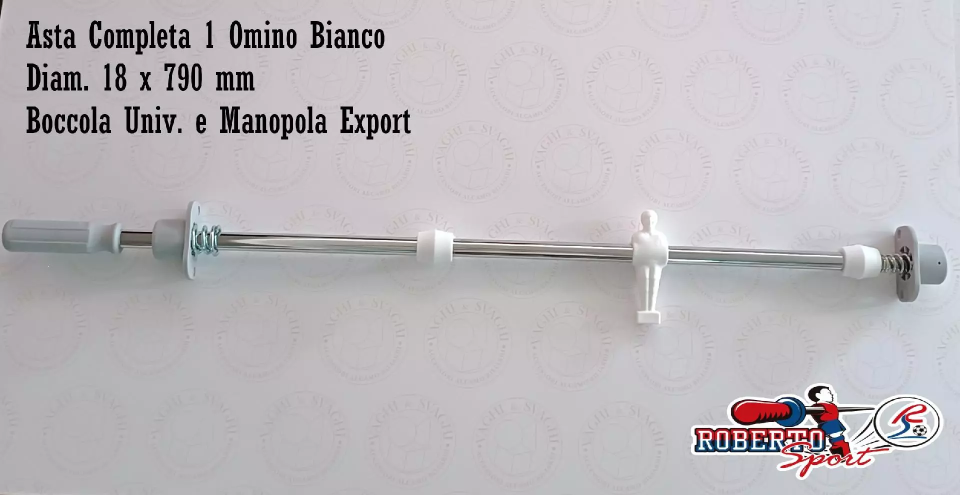 SERIE ASTE COMPLETE B/G 18 X 790  MM. ROBERTO SPORT BOCCOLA UNIV/ EXP